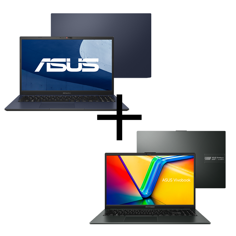 Notebook ASUS ExpertBook B1 B1502CBA-BQ2863X Star Black + Notebook ASUS Vivobook Go 15 E1504FA-NJ1289 Mixed Black