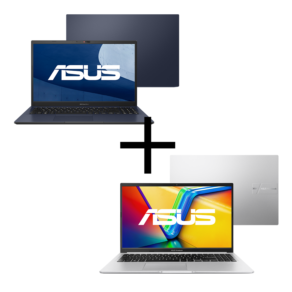 Notebook ASUS ExpertBook B1 B1502CBA-BQ2862X Star Black + Notebook ASUS Vivobook 15 M1502YA-NJ494 Cool Silver