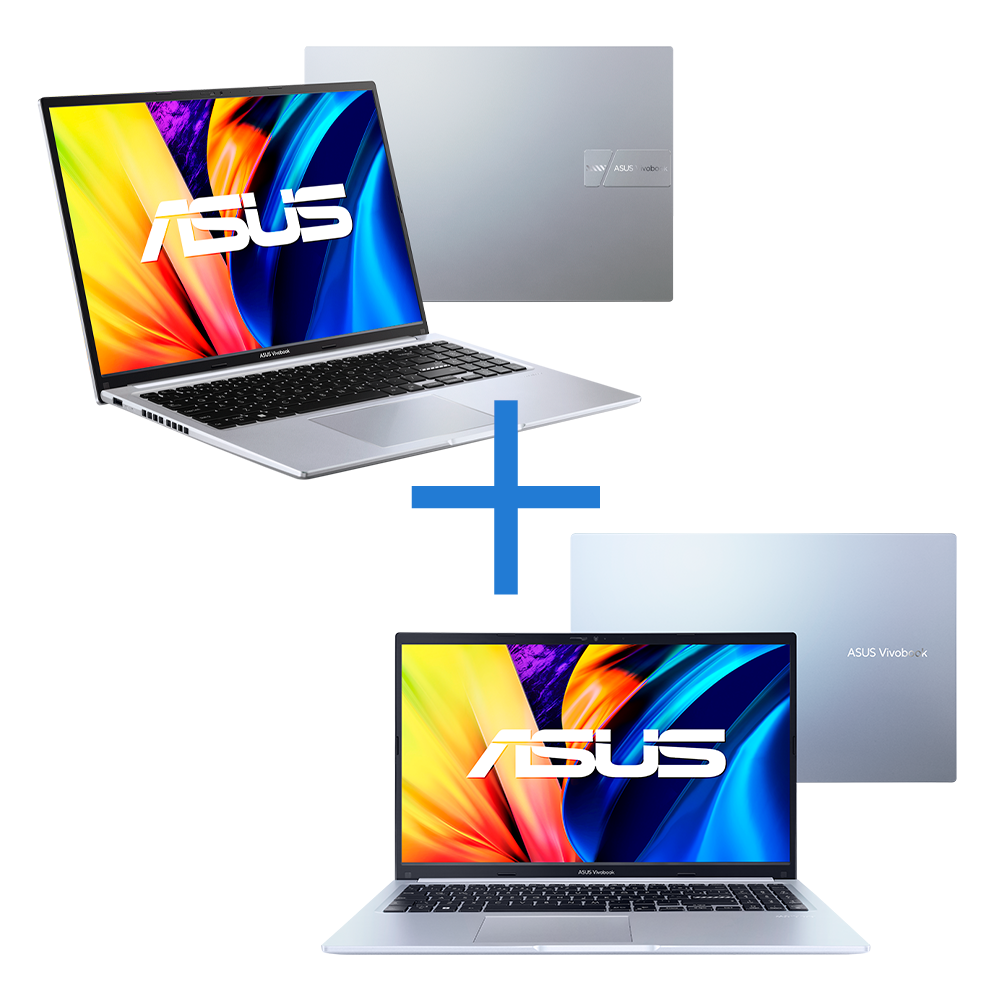 Notebook ASUS Vivobook 16 X1605VA-MB764W Cool Silver + Notebook ASUS Vivobook 15 M1502YA-NJ493 Cool Silver